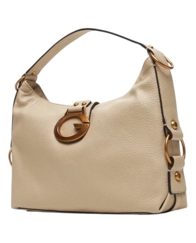 Borsa Guess Donna Camden Fibbia G Logo Leather Bone White