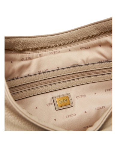 Borsa Guess Donna Camden Fibbia G Logo Leather Bone White