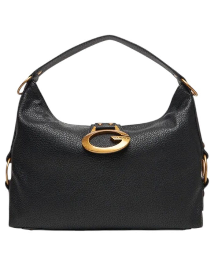 Borsa Guess Donna Camden Fibbia G Logo Leather Black