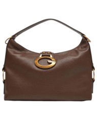 Borsa Guess Donna Camden Fibbia G Logo Leather Espresso Brown