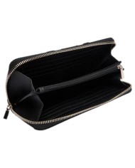 Portafoglio Guess Donna Erenia Slg Large Zip Around G Logo Coal Black