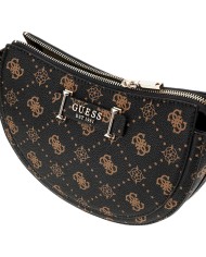 Borsetta Guess Donna Silia Con Tracolla 4G Logo Peony Leather Brown