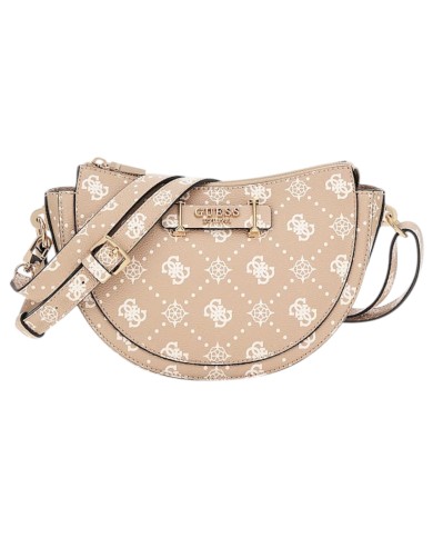 Borsetta Guess Donna Silia Con Tracolla 4G Logo Peony Leather Beige