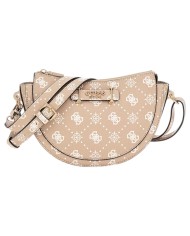 Borsetta Guess Donna Silia Con Tracolla 4G Logo Peony Leather Beige