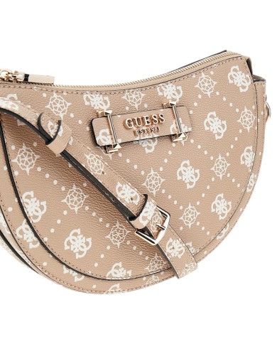 Borsetta Guess Donna Silia Con Tracolla 4G Logo Peony Leather Beige