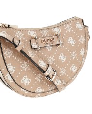 Borsetta Guess Donna Silia Con Tracolla 4G Logo Peony Leather Beige