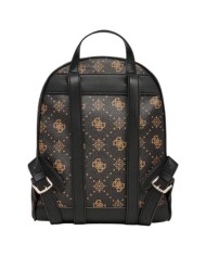 Zaino Guess Donna Silia Travel 4G Logo Peony Leather Espresso Brown