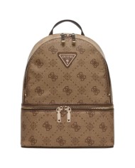 Zaino Guess Donna Silia Travel 4G Logo Peony Leather Latte Beige