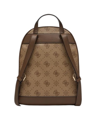 Zaino Guess Donna Silia Travel 4G Logo Peony Leather Latte Beige