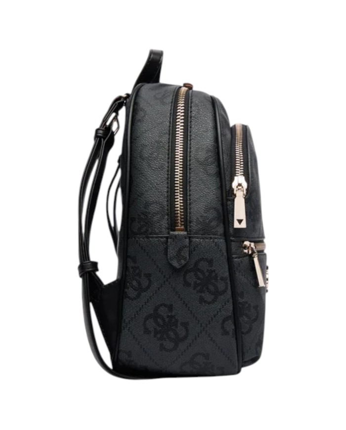 Zaino Guess Donna Erenia 4G Logo Leather Coal Black