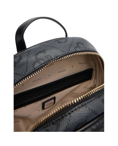 Zaino Guess Donna Erenia 4G Logo Leather Coal Black