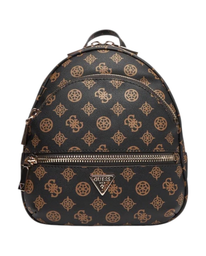 Zainetto Guess Donna Manhattan II 4G Logo Peony Leather Mocha Brown