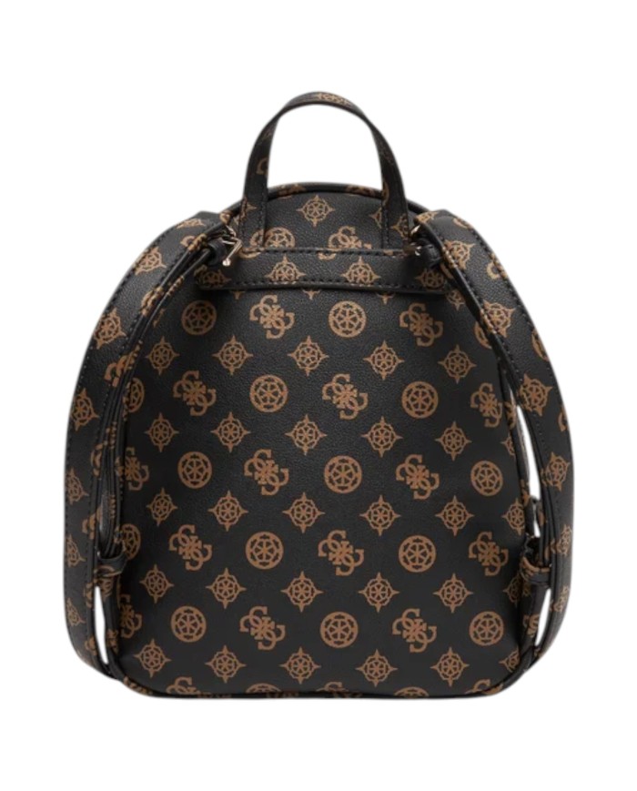 Zainetto Guess Donna Manhattan II 4G Logo Peony Leather Mocha Brown