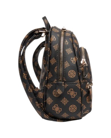 Zainetto Guess Donna Manhattan II 4G Logo Peony Leather Mocha Brown