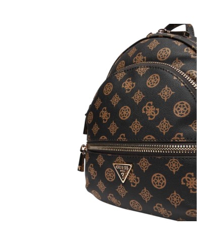 Zainetto Guess Donna Manhattan II 4G Logo Peony Leather Mocha Brown