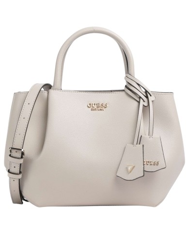 Borsa Guess Donna Amorette Con Tracolla Guess Logo Leather Light Taupe