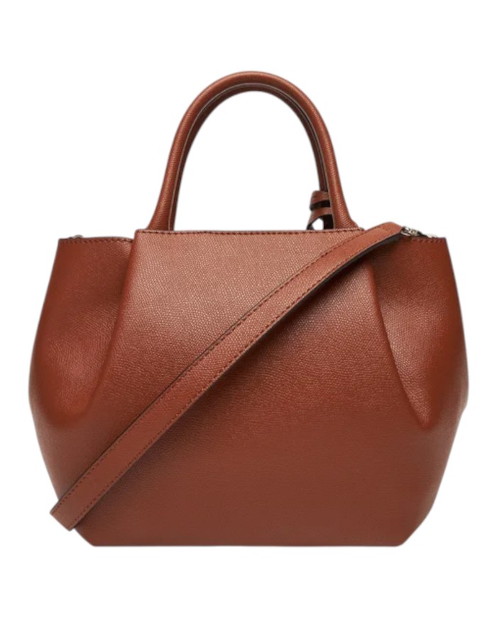 Borsa Guess Donna Amorette Con Tracolla Guess Logo Leather Cognac