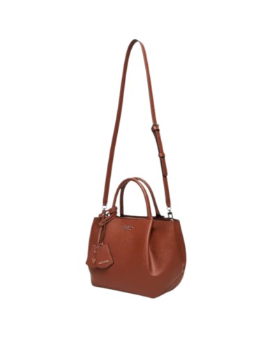 Borsa Guess Donna Amorette Con Tracolla Guess Logo Leather Cognac