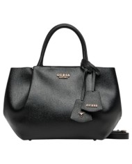 Borsa Guess Donna Amorette Con Tracolla Guess Logo Leather Black