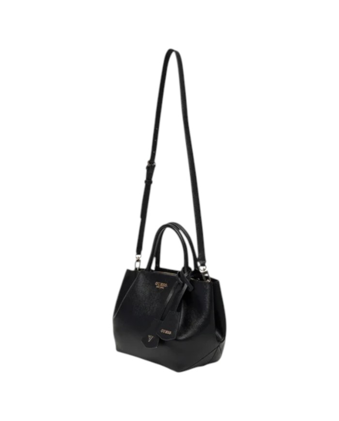 Borsa Guess Donna Amorette Con Tracolla Guess Logo Leather Black