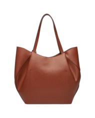 Shopper Guess Donna Amorette Guess Logo Leather Cognac