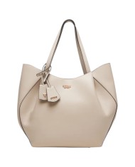 Shopper Guess Donna Amorette Guess Logo Leather Light Taupe