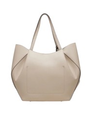 Shopper Guess Donna Amorette Guess Logo Leather Light Taupe