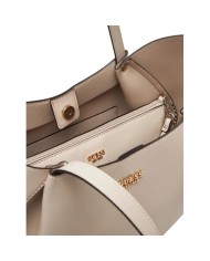 Shopper Guess Donna Amorette Guess Logo Leather Light Taupe