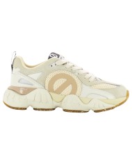 Sneaker Donna No Name Krazee Runner Mesh Suede Dove Beige