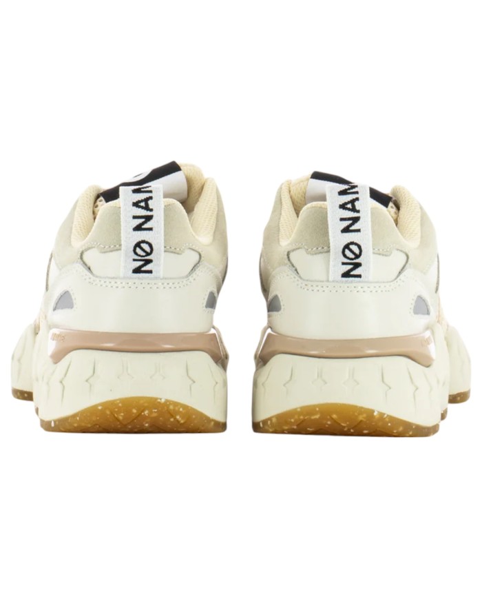 Sneaker Donna No Name Krazee Runner Mesh Suede Dove Beige