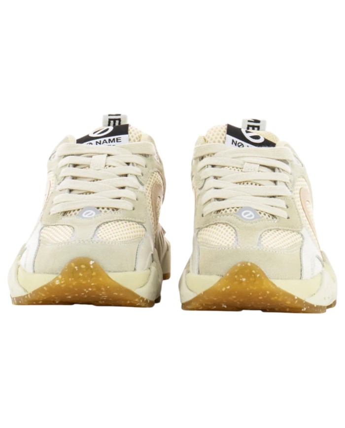 Sneaker Donna No Name Krazee Runner Mesh Suede Dove Beige