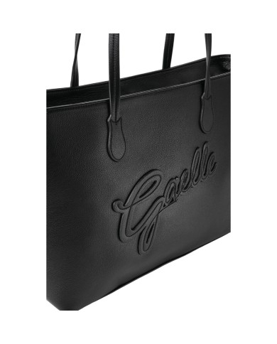 Shopper Gaelle Donna Maxi Shopper Maxi Patch College Bottalato Leather Nero