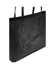 Shopper Gaelle Donna Maxi Shopper Maxi Patch College Bottalato Leather Nero