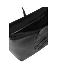 Shopper Gaelle Donna Maxi Shopper Maxi Patch College Bottalato Leather Nero