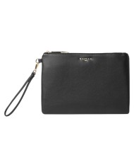 Pochette Gaelle Donna Regular Pochette Bottalato Leather Nero