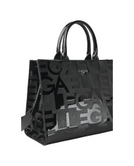 Borsa Gaelle Donna Maxi Shopper Lettering In Vernice Nero
