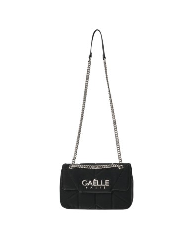Borsa Gaelle Donna Regular Shoulder Strap Metal Logo Nero
