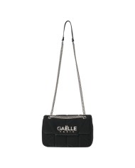 Borsa Gaelle Donna Regular Shoulder Strap Metal Logo Nero