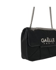 Borsa Gaelle Donna Regular Shoulder Strap Metal Logo Nero