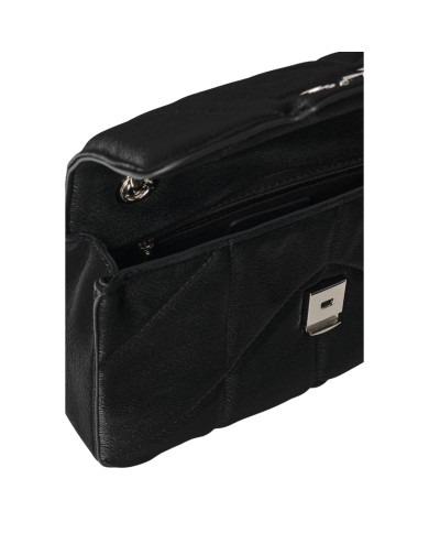 Borsa Gaelle Donna Regular Shoulder Strap Metal Logo Nero