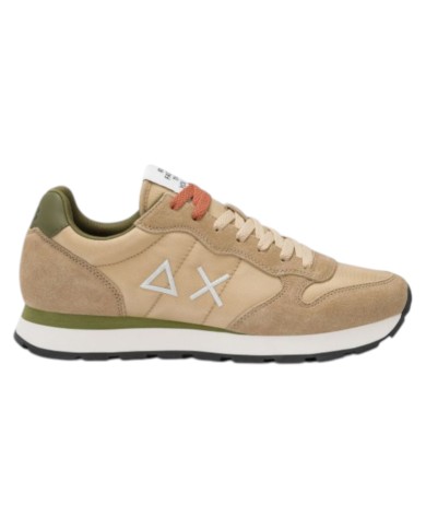 Sneakers Sun 68 Uomo Tom Solid Δ X Suede Nylon Beige