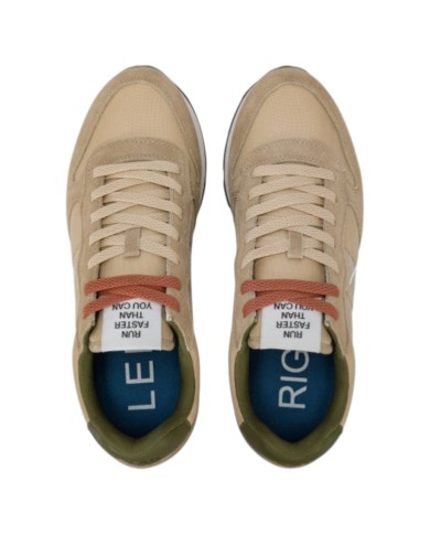 Sneakers Sun 68 Uomo Tom Solid Δ X Suede Nylon Beige