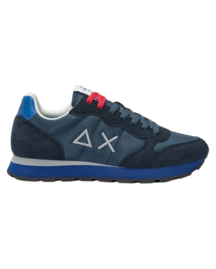 Sneakers Sun 68 Uomo Tom Solid Δ X Suede Nylon Navy Blue Avio Scuro