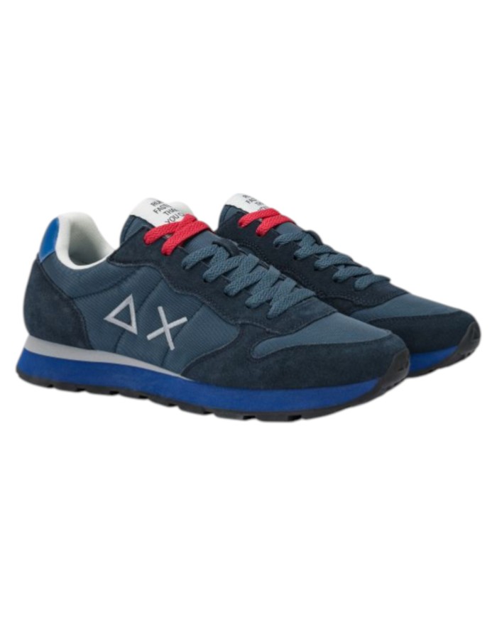 Sneakers Sun 68 Uomo Tom Solid Δ X Suede Nylon Navy Blue Avio Scuro