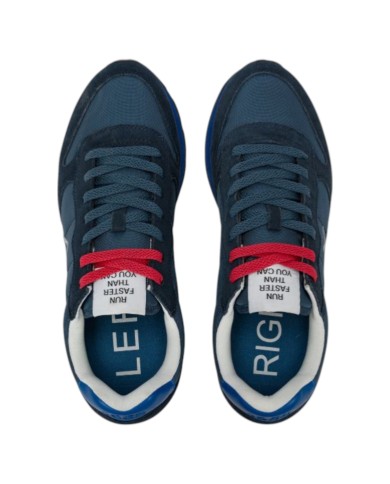 Sneakers Sun 68 Uomo Tom Solid Δ X Suede Nylon Navy Blue Avio Scuro