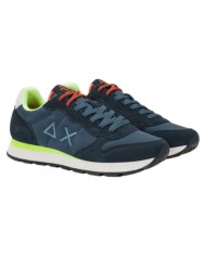 Sneakers Sun 68 Uomo Tom Fluo Δ X Suede Nylon Navy Blue