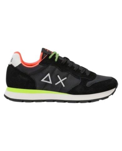 Sneakers Sun 68 Uomo Tom Fluo Δ X Suede Nylon Nero