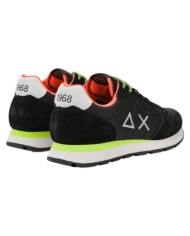 Sneakers Sun 68 Uomo Tom Fluo Δ X Suede Nylon Nero