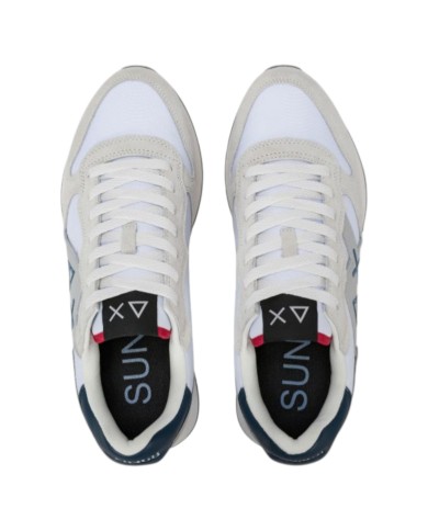 Sneakers Sun 68 Uomo Jaki 2.0 Solid Δ X Leather Suede Nylon Bianco