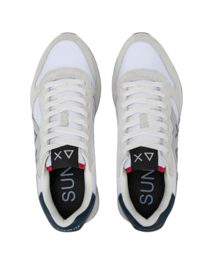 Sneakers Sun 68 Uomo Jaki 2.0 Solid Δ X Leather Suede Nylon Bianco
